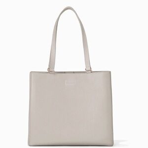 Dagne Dover ALLYN LEATHER TOTE Medium Bone